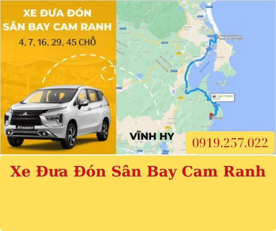 xe đưa đón sân bay cam ranh
